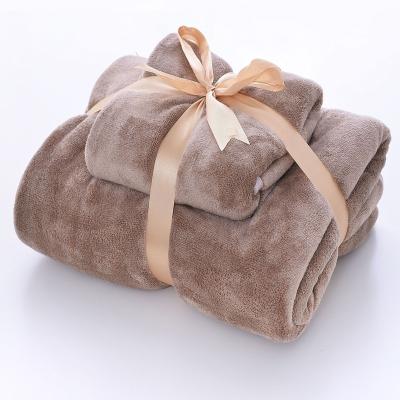 China Hypoallergenic Microfiber Towel Set Gift For Bathroom Towel Set Kids Bath Towel Soft And Absorbent Well for sale