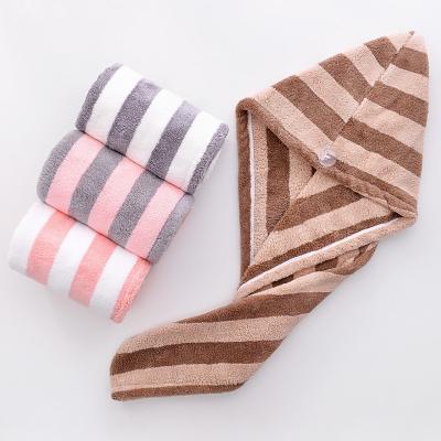 China High Quality Compressed Hair Towel Wrap For Long Thick Women Turban Drying Hair Wrap Hair for sale