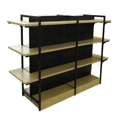 China Good quality double-sided double-sided shop display rack shelf supermarket equipment shelf for sale