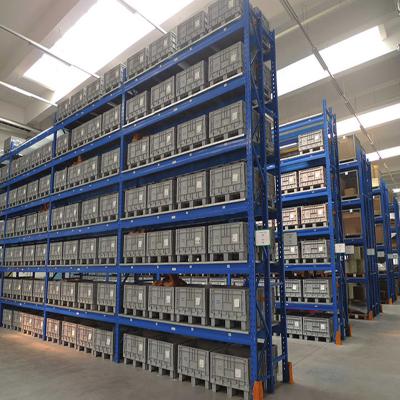 China Hot-exhibition Display Shelf Four Layer Warehouse Storage Iron Medium Duty Rack for sale