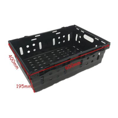 China Wholesale Multi Functional BASKET Supermarket Black Color Fruit Vegetable Heavy Duty Plastic Baskets For Storage for sale