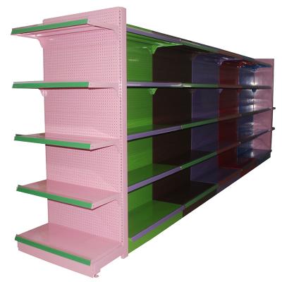 China Hot Single Sided Hole Board Wall Shelf New Products China Suppliers Shelf Dish Supermarket Hanging Racks for sale