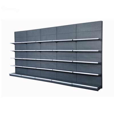 China Single-Sided Wholesale Supermarket Shelf Back Panel Gondola Modern Design High-end Hot Selling Supermarket Shelf for sale