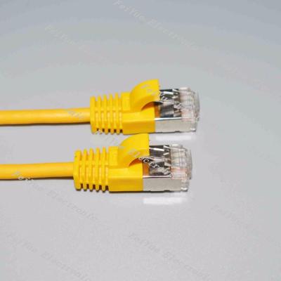 China Cat6/Cat6A STP 32awg OD4.0mm Super Thin Bare Copper Network Patch Cable RJ45 Patch Cord for sale