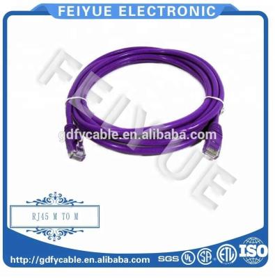 China RJ45 ethernet patch cable utp cat5e/cat6 patch cord purple color, different color for option Cat5e UTP-001 for sale