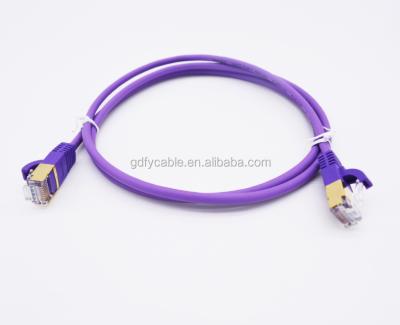 China super thin cat7 ethernet patch cable purple color Cat7 SSTP for sale