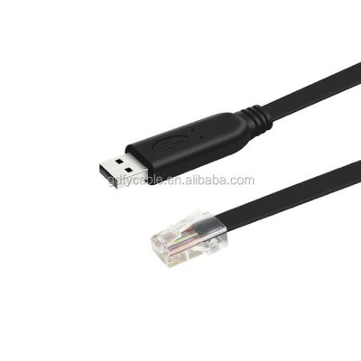 China Data Transfer FTDI FT232RL USB Chip To RJ45 Console Serial Transfer Cable White Color for sale