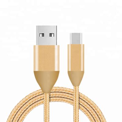 China Hot Selling Data Transfer 3ft / 6ft USB-c Data Cable , Type-c Charging Cable Nylon Braided for sale