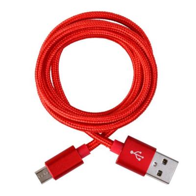 China 5V 2A Data Transfer Fast Charging Nylon Braided Micro 3ft/6FT/1m/1.5/2m Android USB Charger Cable/Data Cable for sale