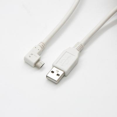 China Micro Data Transfer 3ft/6FT/1m/1.5/2m Android USB Data Cable Left Angle for sale