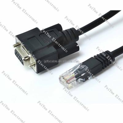 China DVD vedio player RJ45 to RS232 patch cable for sale