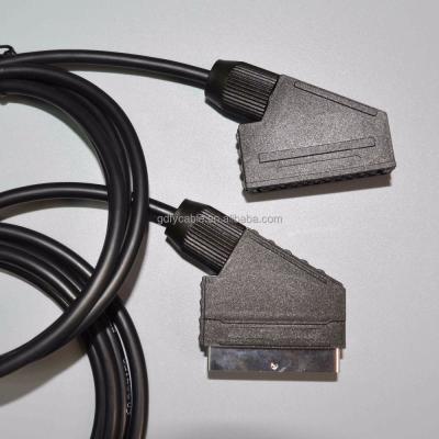 China DVD Player 21pin Scart Male to Female Extension Cable for sale