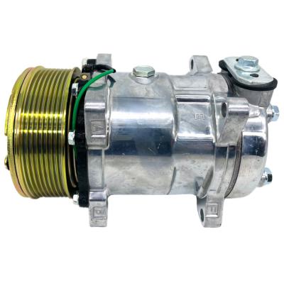 China 5H14 24V 8PK A/C compressor car air conditioner suitable for Jiang huai truck Jiang ling excavator parts for sale