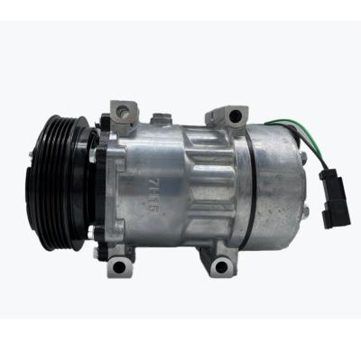 China 7H15 24V 5PK air conditioning compressor for Renault Kerax l-260 5001858486 Potable air compressor air conditioning compressor for sale