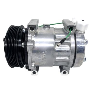 China 7H15 24V 6PK A/C compressor, suitable for TONLY harvester Potable air compressor air conditioning compressor for sale