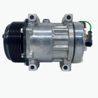 China 7H15 24V 8PK Air Conditioning Compressor For Dongfeng Tianjin 4990520/8104010-C1100 Air Conditioning Compressor for sale