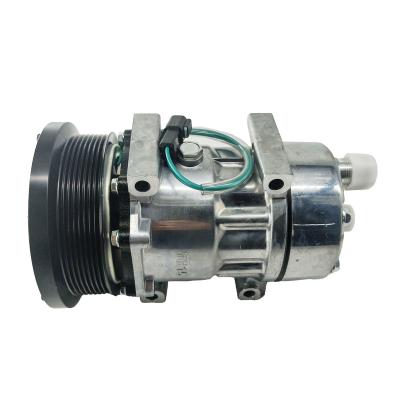 China 7H15 24V 8PK A/C compressor for Caterpillar excavator OE#1789570 air conditioning compressor Auto motor compressor for sale