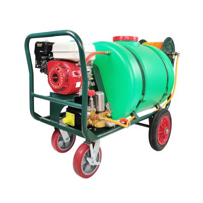 China Easy start 160L 300L For Vegetables and Farmland Agricultural Use Pesticide Wheelbarrow Trolley Gasoline Engine Power Sprayer for sale