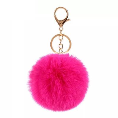 China Key Chain Chat Pom Pom Keychains Fur Ball 8CM for sale