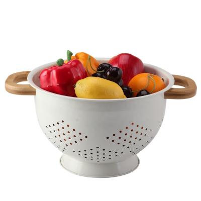 China Modern Home Round Stainless Steel Colander for sale