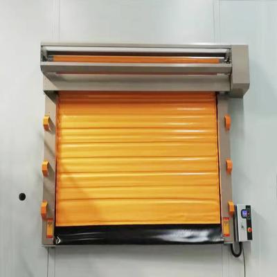 China Heat Insulation Hot-selling New Product Automatically Closes New High Quality Plate Safety PVC Frame Frozen Rolling Door for sale