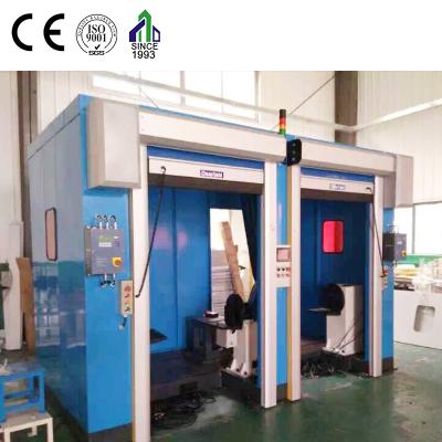 China WUXI JIANDA Robot Welding Machine Protective PVC Sheet Windproof Industrial Automatic Doors With High Cycle Operation for sale