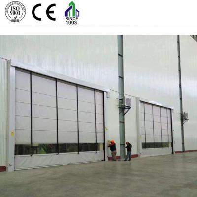 China Automatic Industrial PVC Decoration High Speed ​​Fabric Roller Shutter Fast Stacking Door for sale