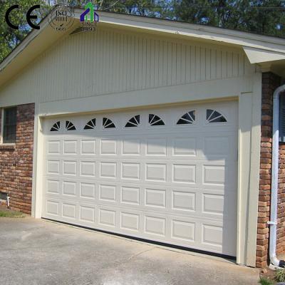 China modern waterproof and windproof automatic sectional garage door/remoto control garage door for sale