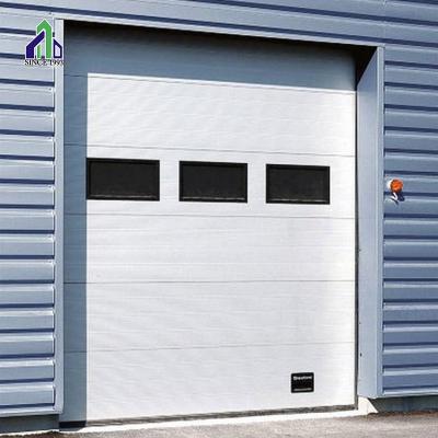 China Waterproof Motorized Sectional Industrial Vertical Sliding Door / Sectional Door With Window And Door for sale