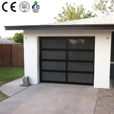 China Modern 9x7 Garage Glass Door Rolling Shutter Aluminum Patio Door Price for sale