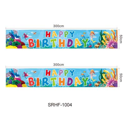 China Color fastness/birthday bunting banner cheap price high quality environmental protection durable/decorative/happy set for party decoration for sale