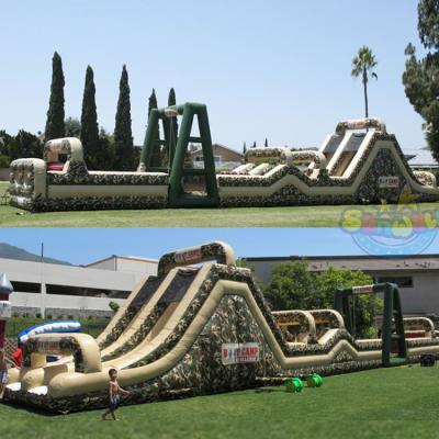 China Park/playground/school/rental/festival/home yard inflatable course fighter, inflatable military obstacle, inflatable army bouncy obstacle for sale