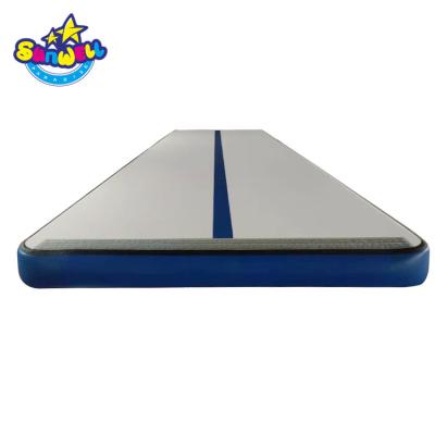 China Safe Gymnastics Training Inflatable Airtrack Air Floor For Gym Safety Tumbling Mat for sale