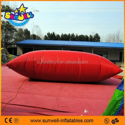 China Water park/lake/sea/playground/school/rental/festival/home interesting inflatable water yard pillow to jump, water drop jump, water drop for sale