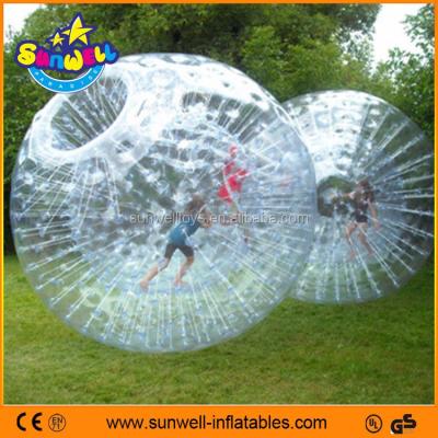 China Sports Toys High Quality 1.0mm PVC/TPU Inflatable Zorb Ball, Inflatable Body Zorb Ball, Giant Human Sized Hamster Ball For Sale for sale