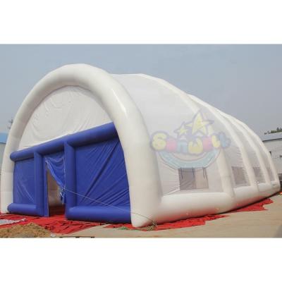 China Large Tent PVC or 210D Oxford Cloth Exhibition Tent Cover Inflatable Outdoor Joint Tennis Court Inflatable Sports Tent House for sale