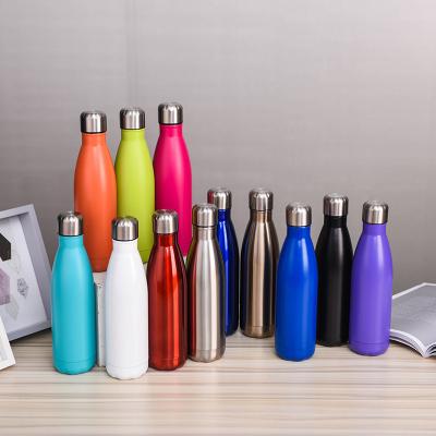 China Sustainable Cola Shaped Water Bottle Customized Box Wall Logo Style Time Outdoor Tea Hot Stainless Steel Anti Heat Transfer Printing Tumbler for sale