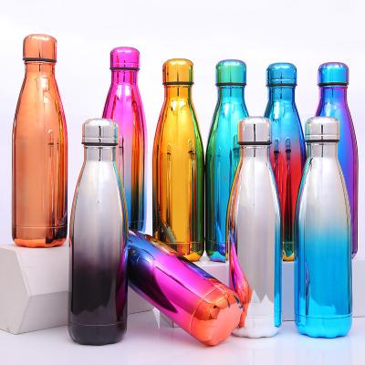 China Sustainable Cola Shaped Water Bottle Customized Box Wall Logo Style Time Outdoor Tea Hot Stainless Steel Anti Heat Transfer Printing Tumbler for sale