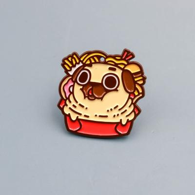 China America Kunshan Krell Custom Metal Lapel Pin Badge Bull Dog Custom Hard Enamel Pins for sale