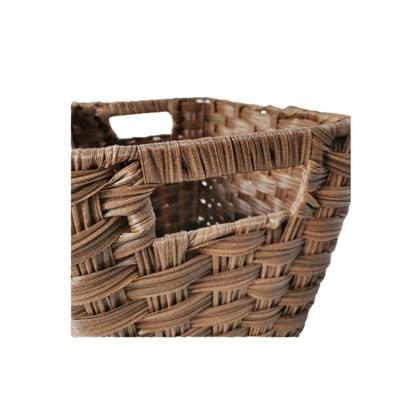 China Tastefully Minimalist Storage Wholesale Vegetable Plankton Single Rattan Basket With Handle for sale