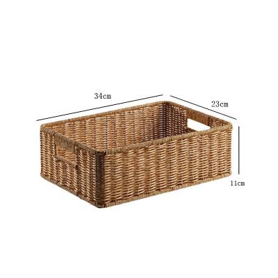 China The new product cube jute storage basket rattan basket minimalist storage storage baskets bins for sale