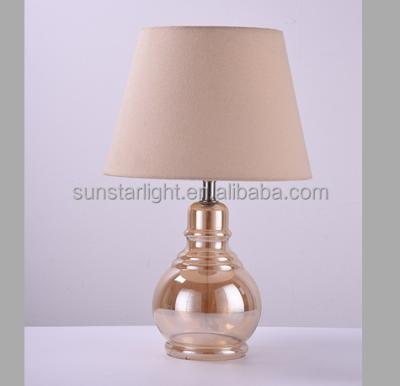 China Mercury Amber Smoky Gray Glass Table Lamp EUROPEAN High End for sale