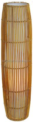 China Modern rattan bamboo floor lamp with halogen parts for sale