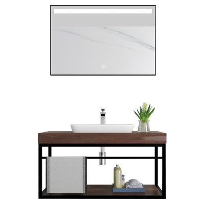 China Modern Modern Wall Mounted Mirror Cabinets Bathroom Cabinet Vanity For Hotel for sale