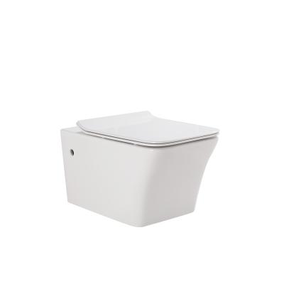 China Luxury Wall-Hung Toilet Hidden Cistern 0.8-1.1Mm Thickness Self-Cleaning White Gloss Prices for sale