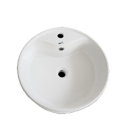 China Over Counter Basin Installation Method Countertop Mounted Decorative Cheap Hand Wash Ceramic Basin for sale