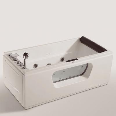 China Adults NTH Jet Covers Bathtub With Clear Glass Free Acrylic Whirlpool Massage for sale