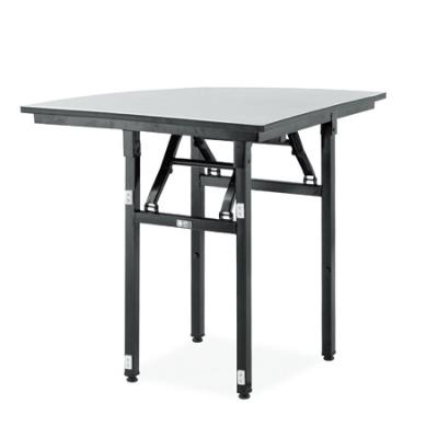 China Modern Goods Wedding Base Foldable Cleaning Event Dining Hall Restaurant Metal Banquet Quarter Table for sale