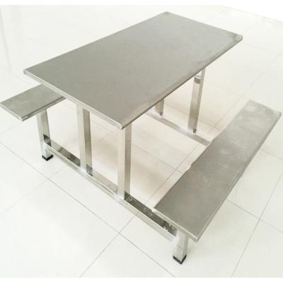 China Contemporary instant industrial restaurant staff food canteen hotel dining table bench for sale