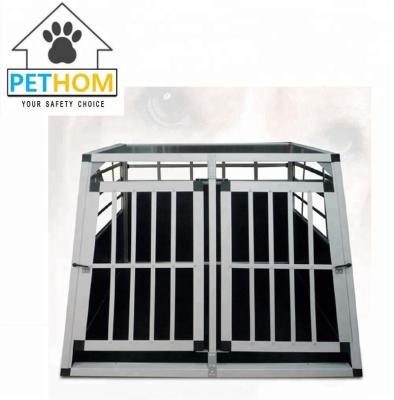 China Breathable Car Carrier Double Cage Large Dog Crate Sturdy Partition Wall Safe for sale